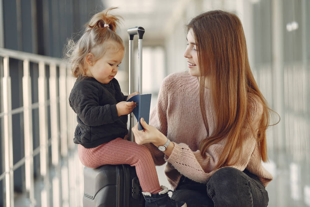 Traveling on plane with baby